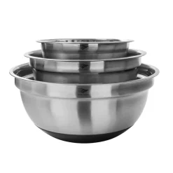 Pradel France Lot de 3 saladiers inox avec couvercles