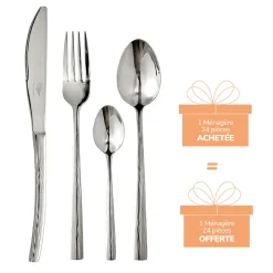 Pradel France Ménagère 24 pièces "AMBOISE" + 24 pièces OFFERTES