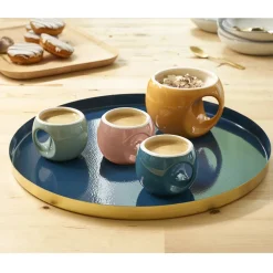 Pradel France Plateau rond en métal