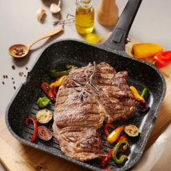 Pradel France Poêle grill fonte d'aluminium