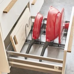 Pradel France Range-poêles et couvercles ajustable