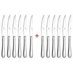 Pradel France Set de 6 couteaux à steak "ARGELÈS" + 6 couteaux offerts